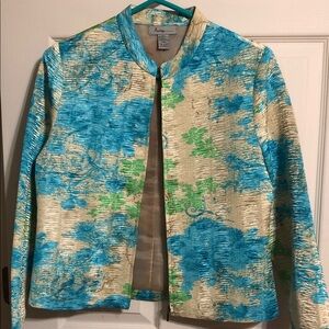 Aubrey Blue and Green Women's Blazer